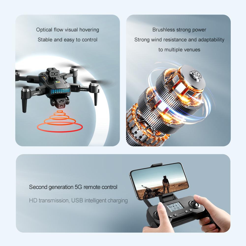 Новый XT505 MAX GPS Дрон 8K ESC HD Двойная камера 5G WIFI FPV Оптический поток Избегание препятствий Бесщеточный двигатель Квадрокоптер Пульт дистанционного управления Самолет Игрушка в подарок