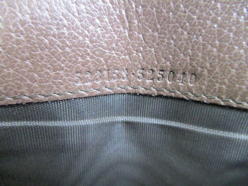 Authentic GUCCI GG Ophidia Brown Leather Web Strip Continental Wallet #a068  Open box