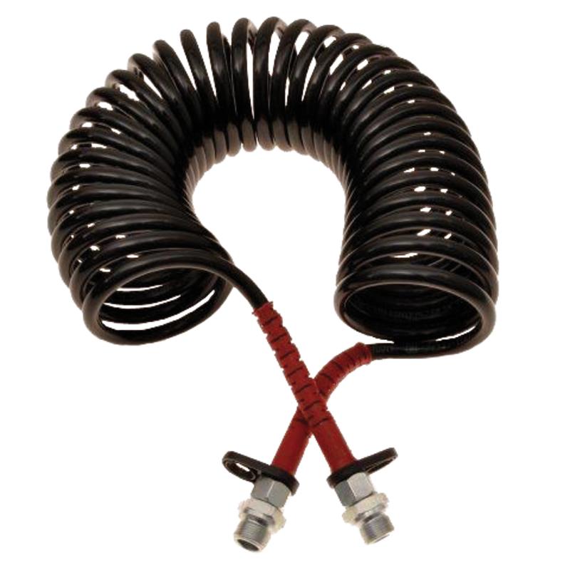 Spiral pneumatic hose M22 x 1.5 GZ, 7 for trailers or semi-trailers