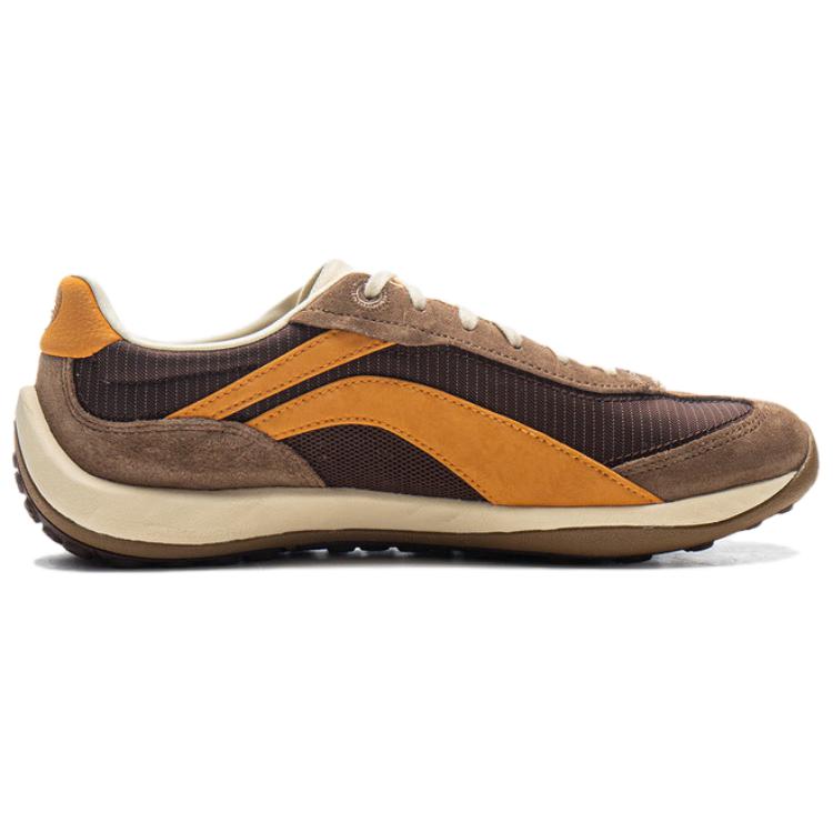 BADMARKET x Li Ning Xingliu Амортизация Баланс Легкость Отскок Низкие Повседневная Обувь Унисекс Лесной Орех Коричневый Золотисто-Коричневый AGLV096-2