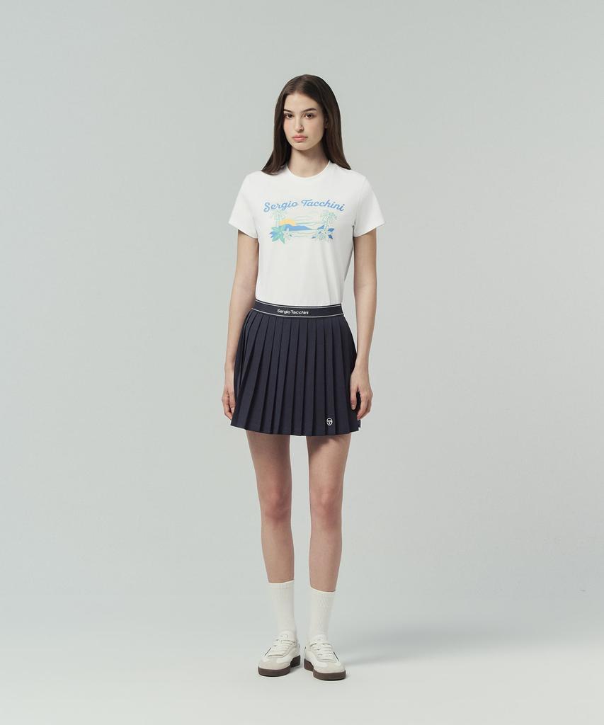 SERGIO TACCHINI W Cool Match Graphic Short Sleeve T-Shirt (White)