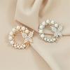 Exquisite Brooch Corsage Pin Fixed Clothes Accessories Anti-light Buckle Flowers Animal Imitation Pearl Zircon Brooch Jewelry