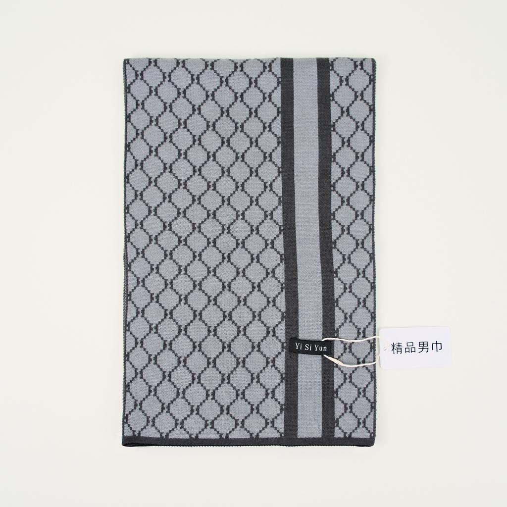 Men's Classic Winter Scarf Cashmere Feel Winter Scarves Long Formal Soft Scarf for Men Casual Scarves Luxuriously Plaid Scarf