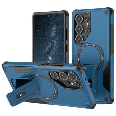 Для Samsung S25 S24 Ultra Противоударный магнитный чехол-подставка для Samsung Galaxy S25 Ultra S24 Plus Чехлы с беспроводной зарядкой