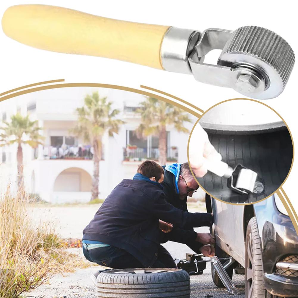 Набор для ремонта автомобильных шин Ролик Авто Патч Ролик Ремонт колеса мотоцикла с деревянной ручкой Инструмент для ремонта шин для автомобилей Доступ R7W9