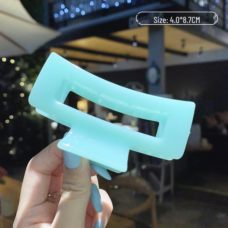 Корейская квадратная заколка для волос «Акула»: Элегантная, простая, крупная заколка для волос для женщин. Отлично подходит для придания объема головному убору на затылке.