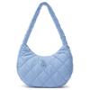 MLB Los Angeles Dodgers Diamond Stitch Design Zipper Closure Polyester Sling Bag Medium Women sling bag Light-Blue 3ABQM0936-07SBS
