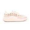 Women's Cream Tweed Lace-Up Sneakers