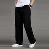 Men's Summer Business Loose Straight Trousers Lightweight Breathable Straight Multi-Pocket Trousers