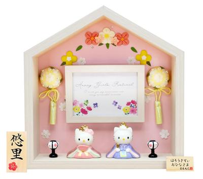 Osaka Choseido Kitty Hina Doll Компактная мини-кукла Hina с гравировкой имени, деревянная бирка, бонус, керамическая мини-кукла Kitty Hina Flower House (Отправлено отдельно) (Середина,