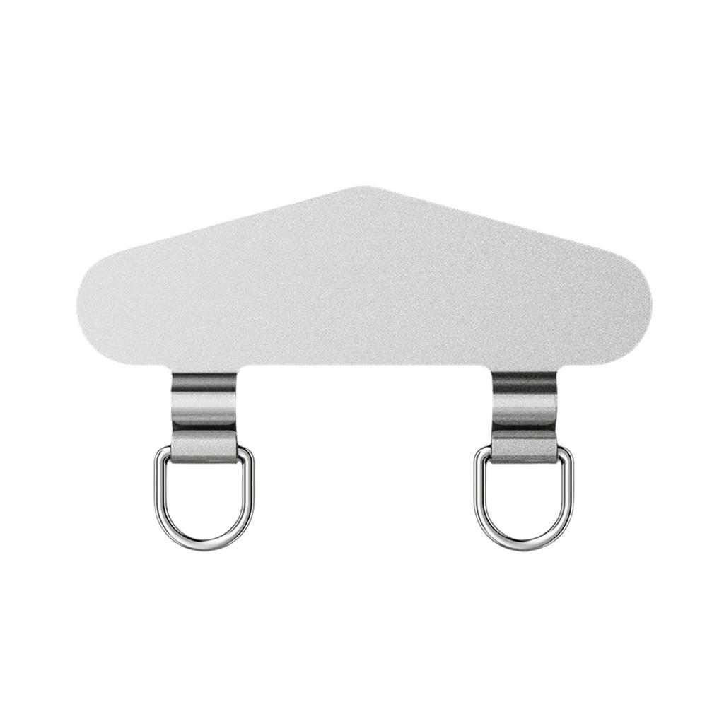 Зажим для телефона из нержавеющей стали с двойной металлической цепочкой для уха для надежного крепления на открытом воздухе для активного образа жизни