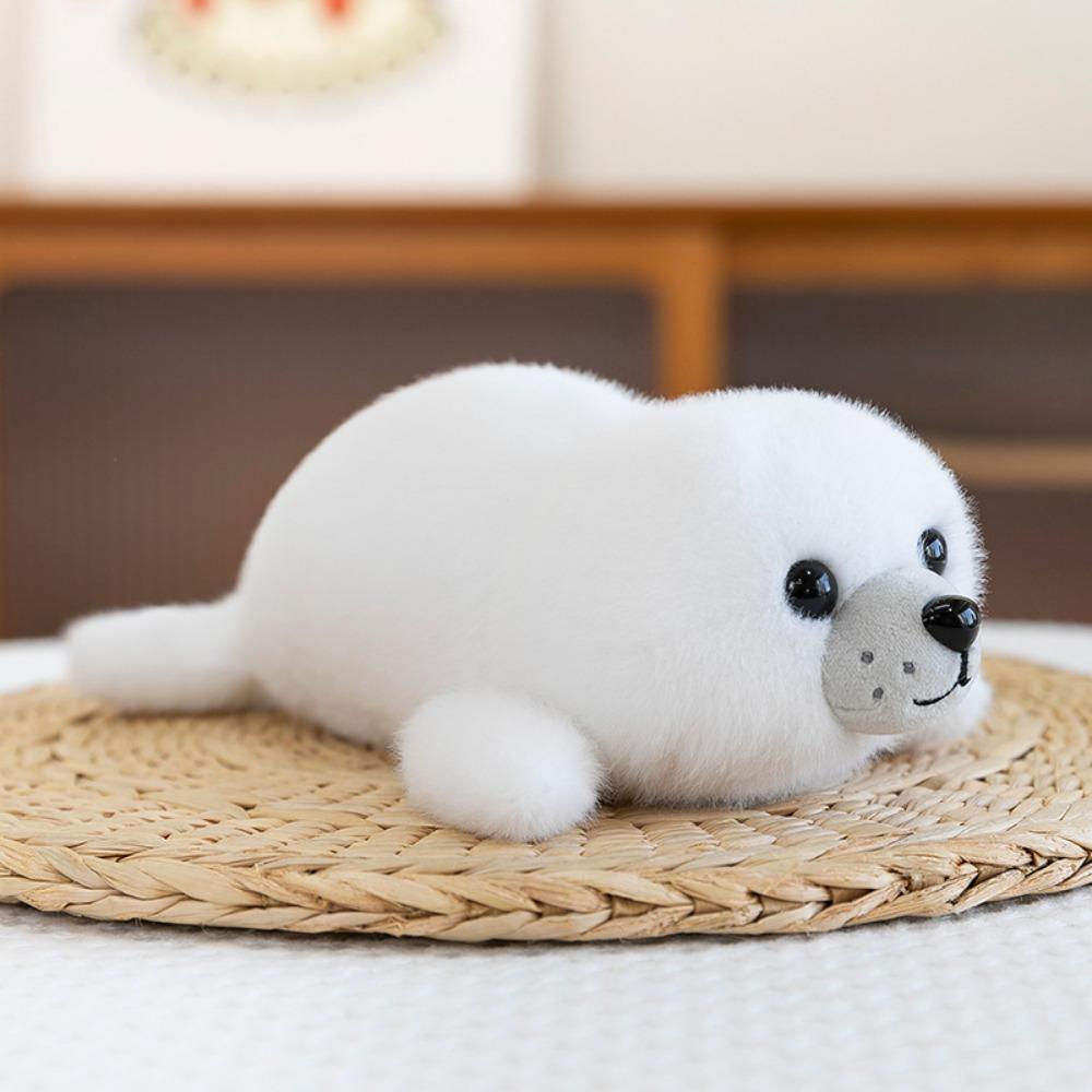 Fluffy Simulation Stuffered Whale Doll Soft Marine Animal Stuffed Doll  Home Decor