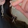 Блестящие серьги-кисточки, женские серьги с чувством высокого класса, легкие роскошные аксессуары для ушей в нишевом дизайне