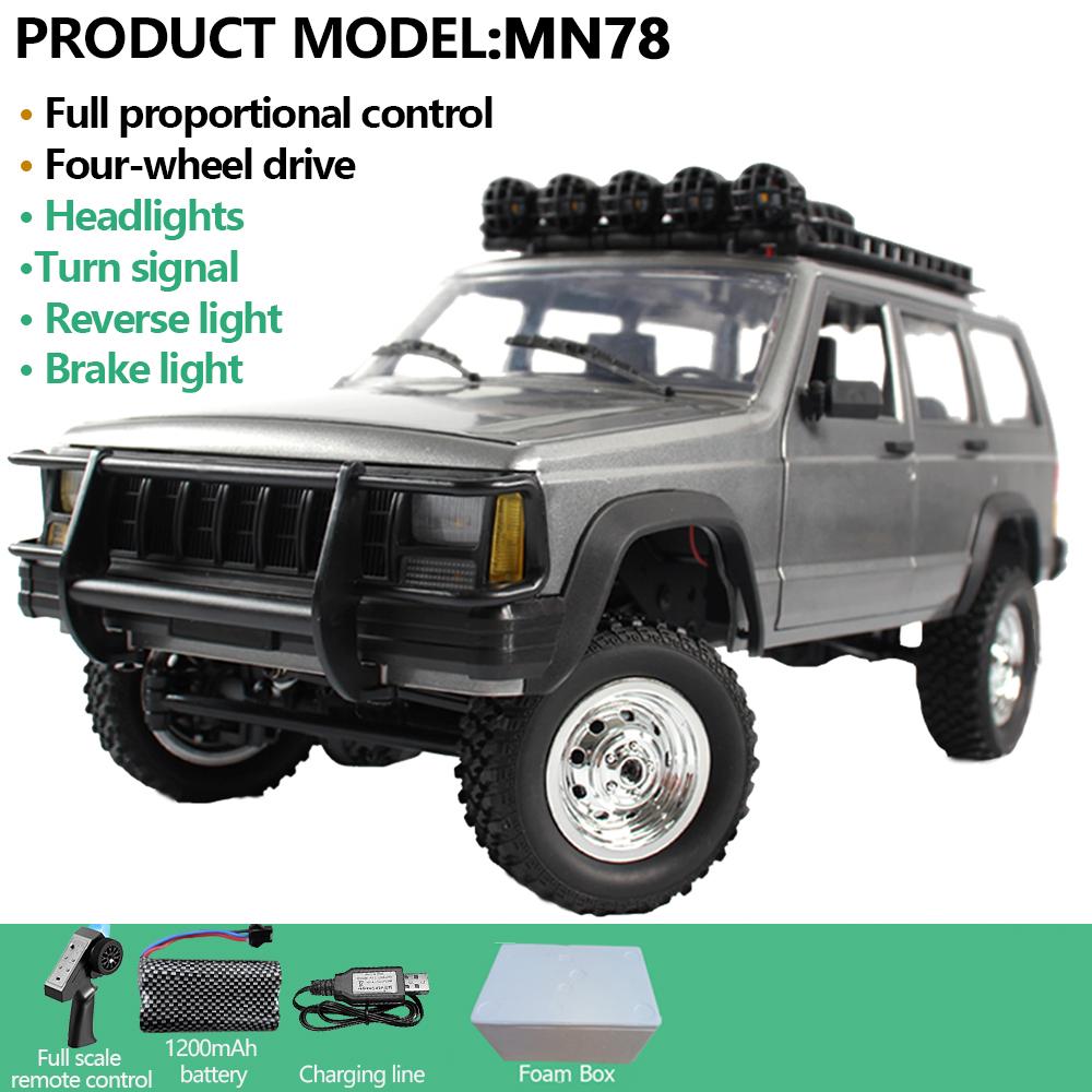 AAYD1 MN78 1:12 Радиоуправляемая машина MN Model Версия RTR Радиоуправляемая машина 4WD 280 Мотор Профессиональная Внедорожная Радиоуправляемая машина 2.4G Пульт Дистанционного Управления Для Мальчиков Подарки