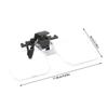 2X Magnification Clip-on Magnifying Glass Detachable Clip on Eyeglass Loupe  Elderly Use
