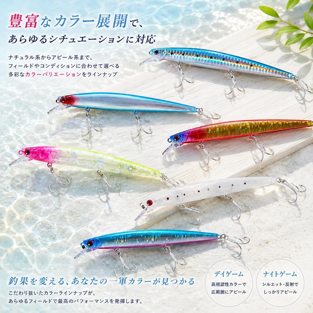 [KOKO Lure] Приманка для морского окуня Воблер Minnow 140S 23г Тонущий Minnow Морской окунь