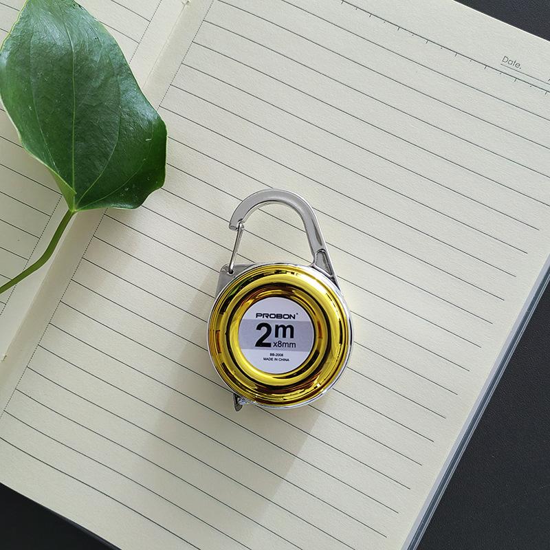 Mini Keychain Tape Measure 2m Small Steel Ruler Multipurpose Gift Ruler Compact Measuring Tool For Home & Office