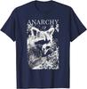 Футболка ANARCHY RACCOON FUNNY Мужские футболки Винтажные футболки Графические футболки Футболки большого размера Повседневные хлопковые футболки на все времена