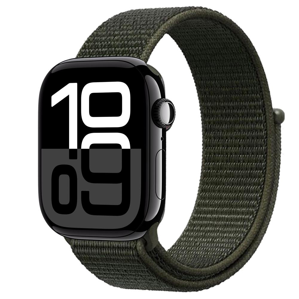 Нейлоновый ремешок-петля Для ремешков Apple Watch 46мм 44мм 40мм 41мм 45мм 42мм Оригинальный ремешок браслет iWatch Серии 11 10 SE 9 8 Ultra 3
