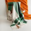 Faux Cashmere Scarf with Plaid Pattern, Thick and Warm, Long Length, Perfect for Autumn and Winter Seasons.
