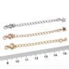 Copper Clad Iron Round Buckle Tail Chain For DIY Jewelry Making Craft Accessories
