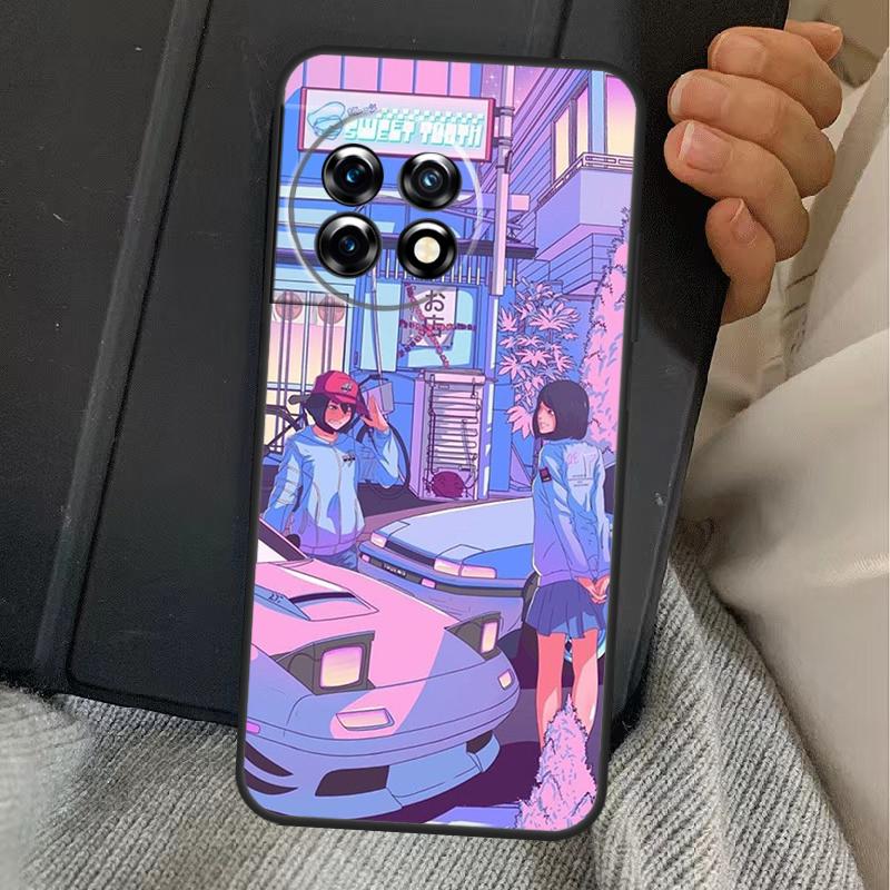 Чехол JDM Vaporwave Glitch Аниме для OnePlus 15 13 12 11 13R 13T 10T 10R 12R OnePlus Nord 5 CE 2 3 4 Lite N20 N30