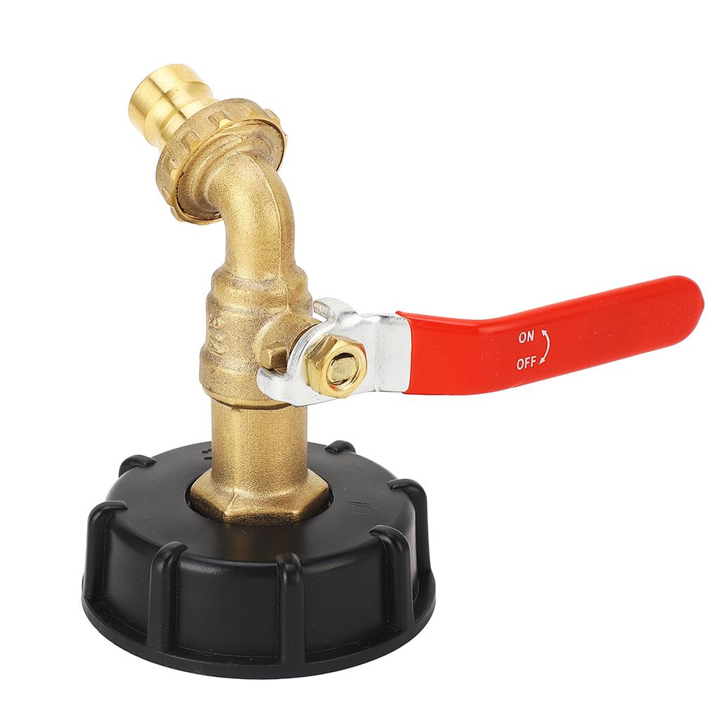 IBC Tote Adapter 3 4in Brass Tote Fitting Coarse Thread 275‑330 Gallon Water Tank Garden Hose Valve Fitting