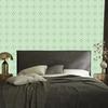 Wallpaper Geometric pattern mint, white and light gray 50x1000