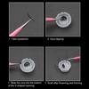 100Pcs/Bag Glue Cup Portable Beauty Accessory Long Usage Term Useful Eyelashes Quick Flowering Holder Stand for Household