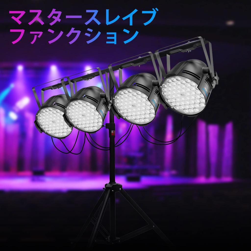 BETOPPER Disco Light LPC007 54x3W RGB LED Stage Lighting 6 Color Conversion Stage Light Stage Lighting DMX512 Party Light Spotlight DJ Disco Light