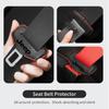 Leather Car Panel Protective Cover Auto Seat Belt Buckle Protector For uji8 Cherokee Wrangler JK Gladiator Compass Renegade tg87