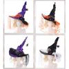 Delicate Styles Witch Headpiece With Breathable Fabric Halloween Role Play Hats For Costumes And Roleplaying