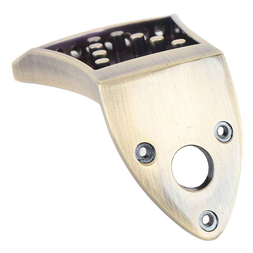 Mandolin Tailpiece Zinc Alloy Integrated Casting No Noise 8 String Traditional Mandolin Tailpiece with Screw