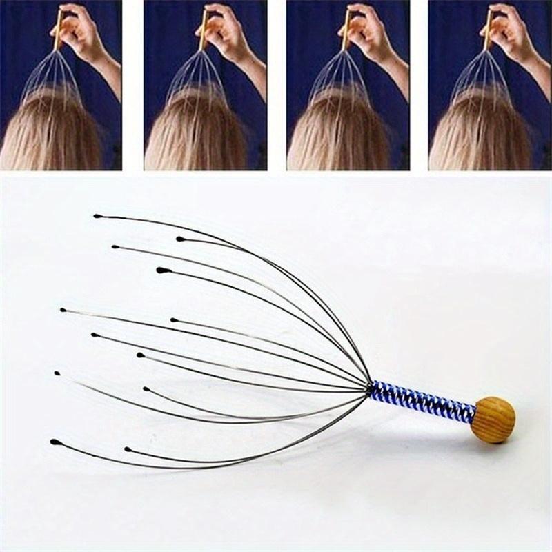 1шт массажер для головы массаж шеи осьминог скальп стресс релаксация спа лечебный сплав