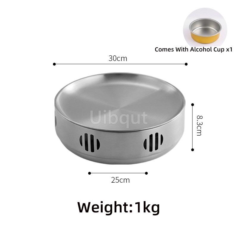 Barbecue Warming Stove Hot Skewer Magic Tool Commercial Dry Pot Stove Non Stick Barbecue Heater Alcohol Candle Heater Roasting