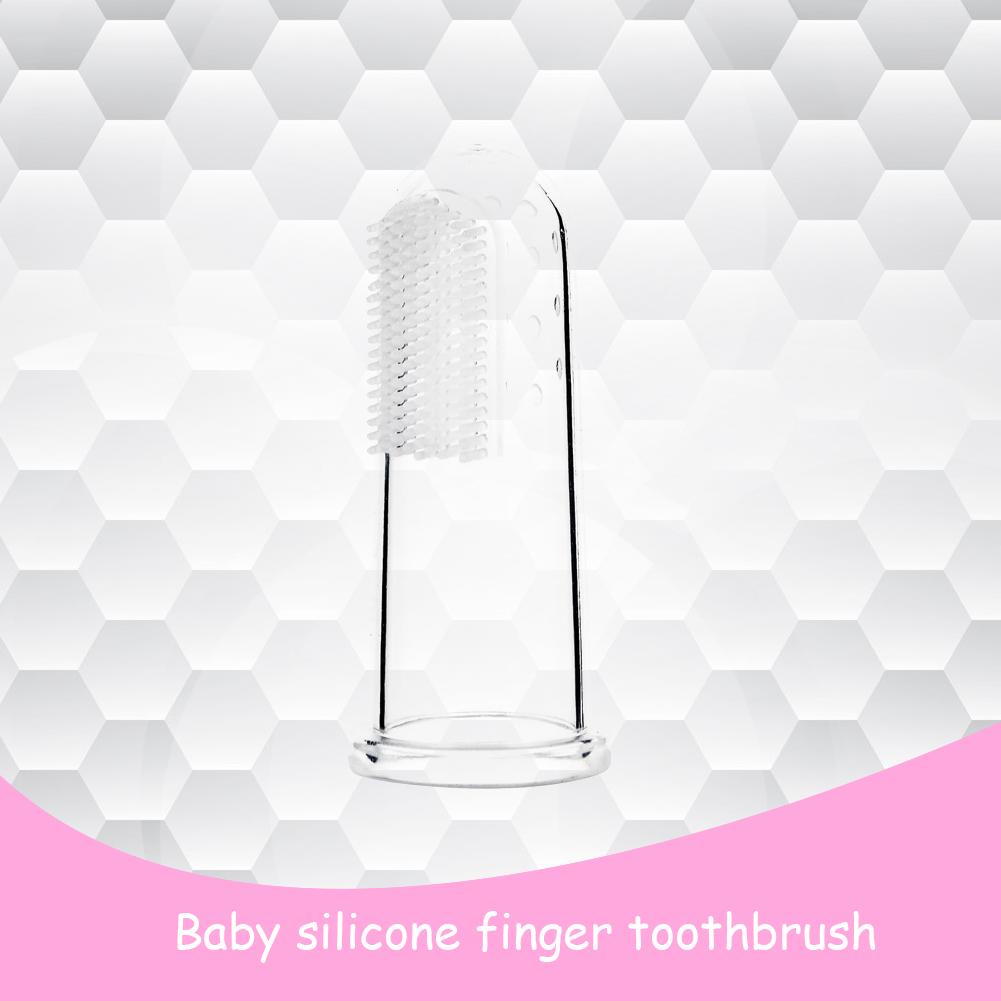 Silicone Soft Finger Toothbrush Teeth Rubber Clean Massage Brush For Baby Infant