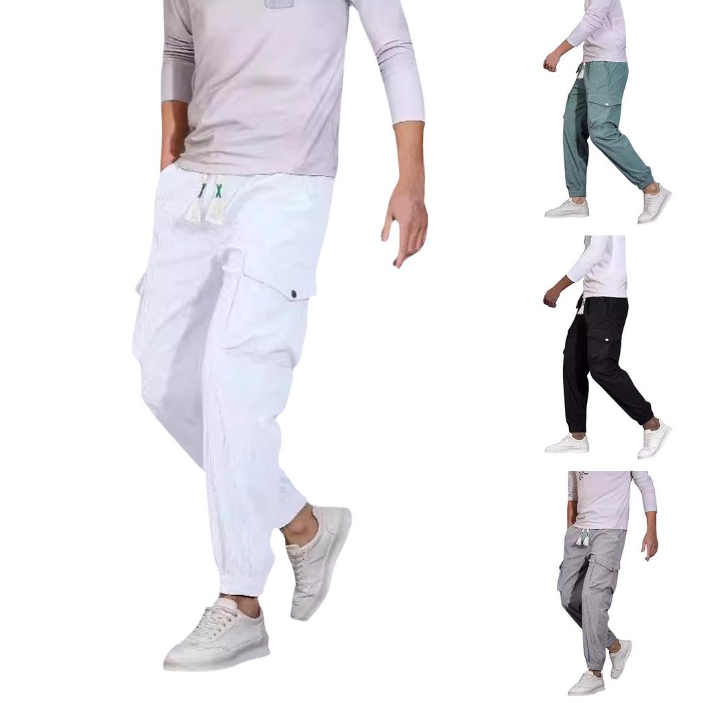 Casual Sports Pants Men's Loose Long Panel Fitness Running Training Pants