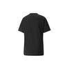 Puma Large Logo Embroidered Round Neck Knit Sports Short Sleeve T-Shirt Women T-Shirt Black 847690-01