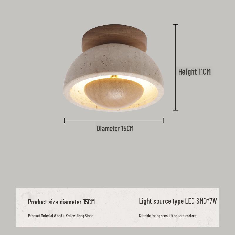 Настенный светильник Ваби-Саби в стиле середины века кремового цвета для спальни или гостиной