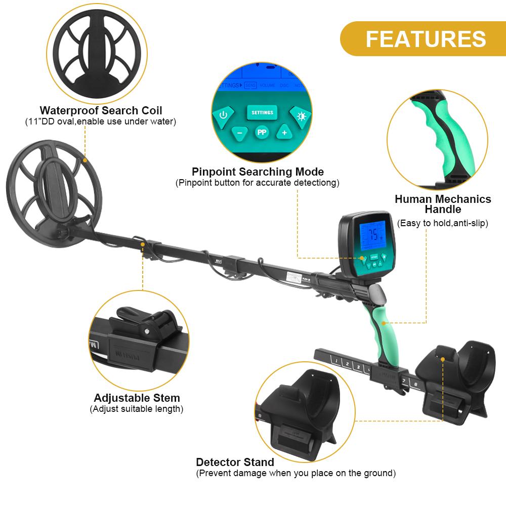 Археологический детектор золота, металлоискатель, подземный искатель сокровищ, высокоточный инструмент обнаружения
