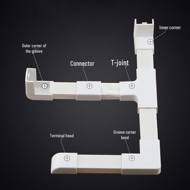 JUYUAN PVC Cable Raceway External Corner Connector