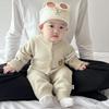 Korean-Style Baby Sweater Romper: Spring Knit Crawling Suit for Boys & Girls