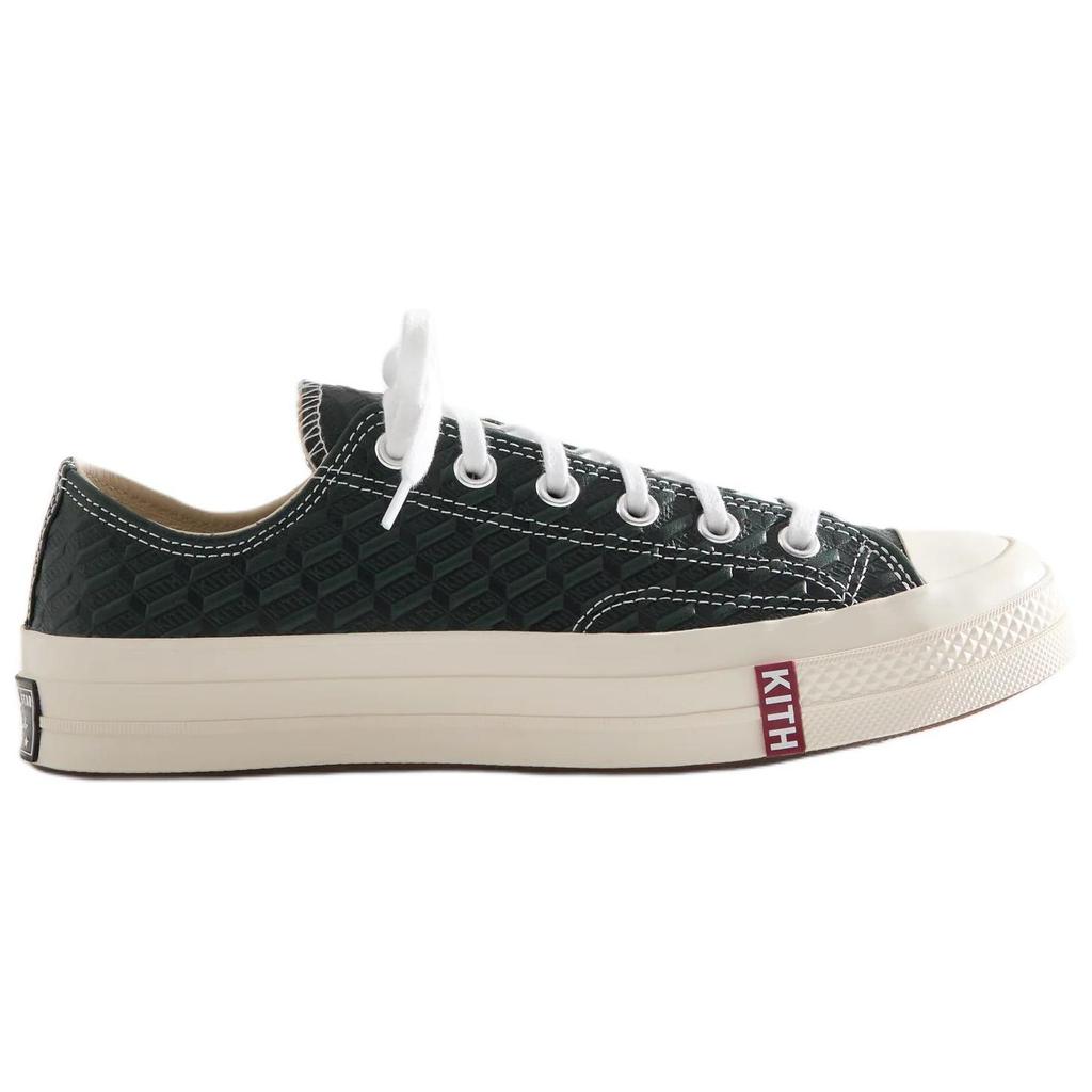 Kith x Converse Chuck 70 Low Scarab Monogram Мужские кроссовки Зеленый Черный Эгрет-Деко A11439C