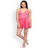 Ladysta Women's Solid Satin Babydoll Nightwear Freesize (S M L)