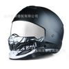 3C Certified Retro Motorcycle Half Helmet With Bluetooth Headset Adult Riders All Season Use
