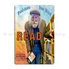 Epic books to read a man reading  Theresa Tessa Gray Clockwork Princess Paul inate your mind READ Metal Vintage Tin Sign Poster