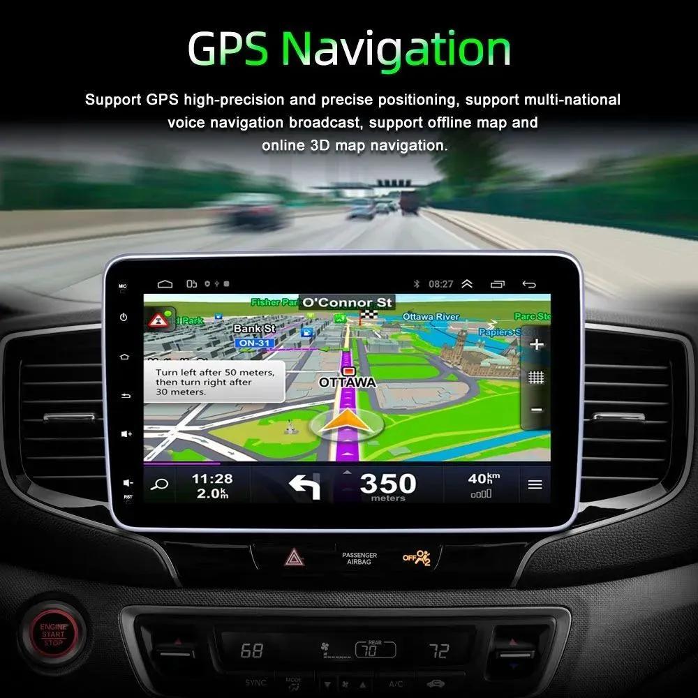 10.1"Android 1 DIN Autoradio Car Radio GPS for Universal Car Stereo Video Multimedia Player USB with Rotatable Screen Carplay