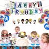 Vibrant Happy Birthday Balloons Beyblade Burst Theme Party Set For Boys Celebrations