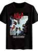 Унисекс'Ская графическая футболка N.W.A "Straight Outta Compton" - Черная повседневная футболка с круглым вырезом и иллюстрацией в мультяшном стиле