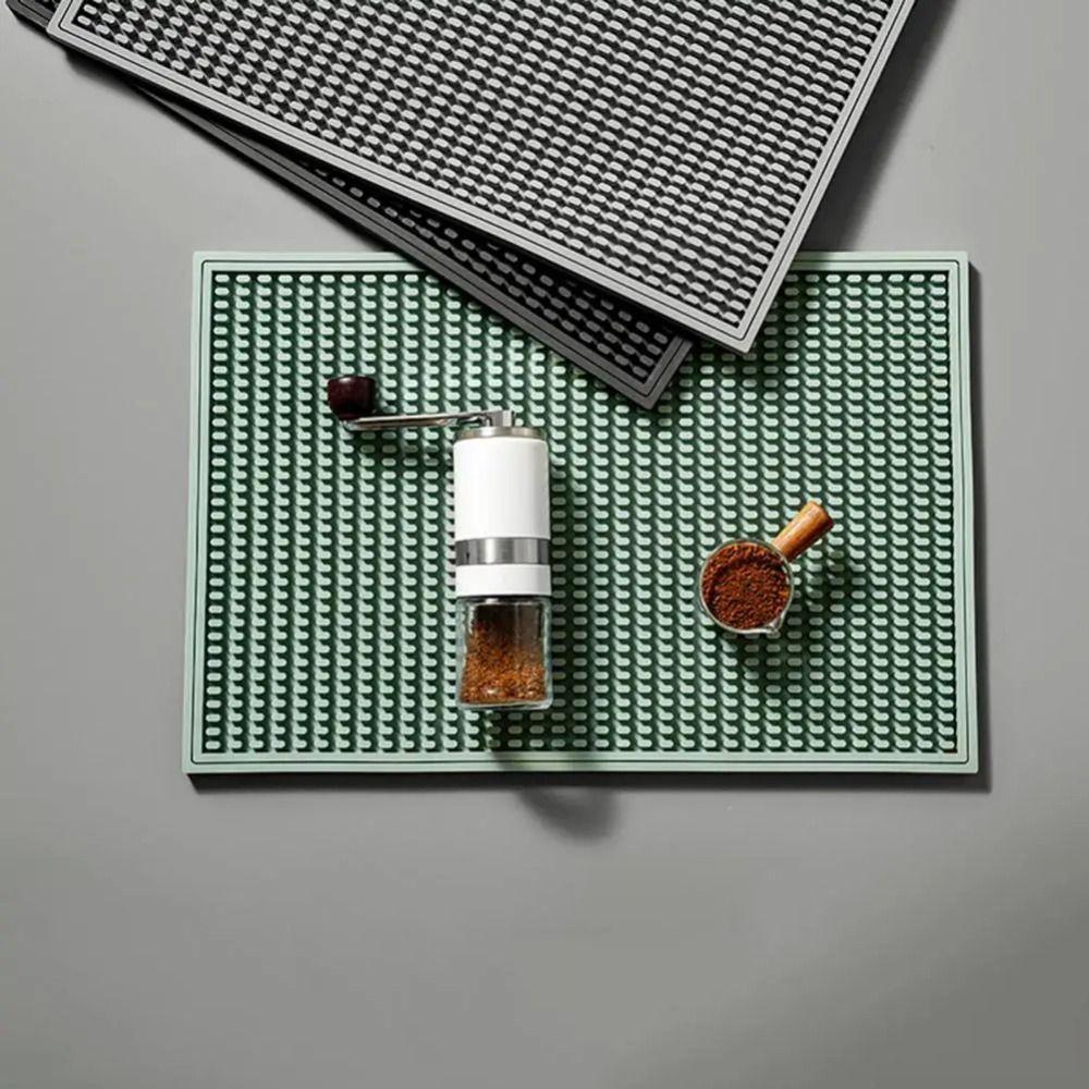 Thickened PVC Countertop Bar Mat Non-slip Table Placemat Kitchen Drain Mat  Kitchen Countertop